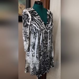 NWOT Cristina Love 1X Crochet back Mini Dress